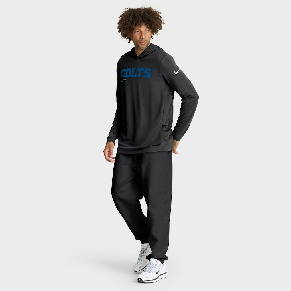 Sideline Pure Fury Performance Long Sleeve Hoodie T-Shirt - Indianapolis Colts Hoodies