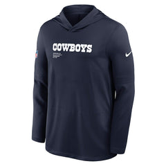 Sideline Pure Fury Performance Long Sleeve Hoodie T-Shirt - Dallas Cowboys Hoodies