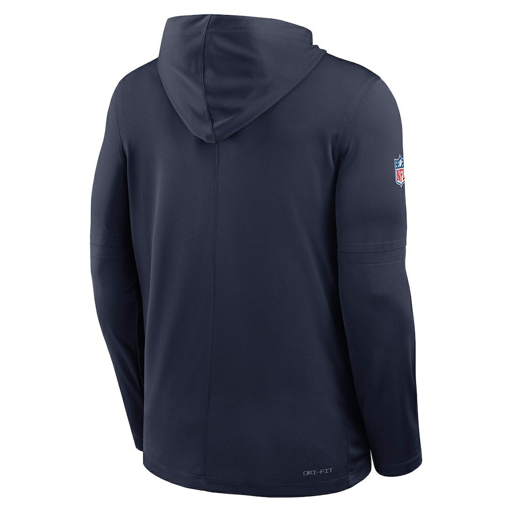 Sideline Pure Fury Performance Long Sleeve Hoodie T-Shirt - Dallas Cowboys Hoodies