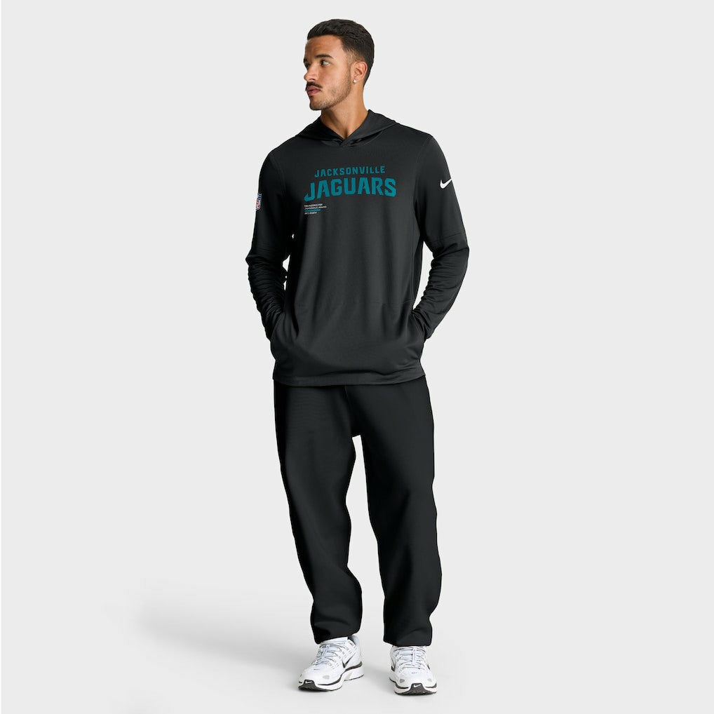 Sideline Pure Fury Performance Long Sleeve Hoodie T-Shirt - Jacksonville Jaguars Hoodies