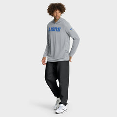 Sideline Pure Fury Performance Long Sleeve Hoodie T-Shirt - Detroit Lions Hoodies