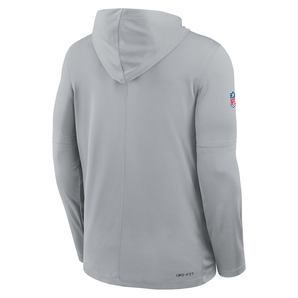 Sideline Pure Fury Performance Long Sleeve Hoodie T-Shirt - Detroit Lions Hoodies