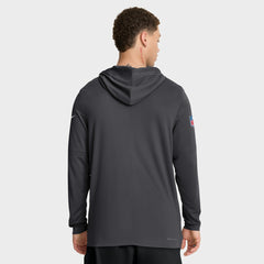 Sideline Pure Fury Performance Long Sleeve Hoodie T-Shirt - Green Bay Packers Hoodies