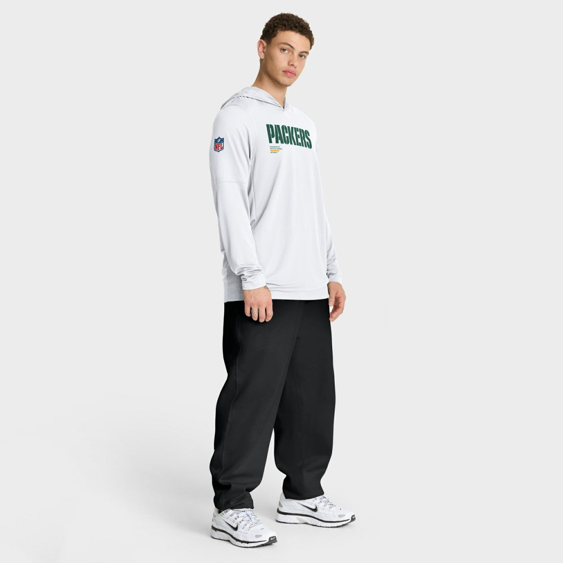 Sideline Pure Fury Performance Long Sleeve Hoodie T-Shirt - Green Bay Packers Hoodies