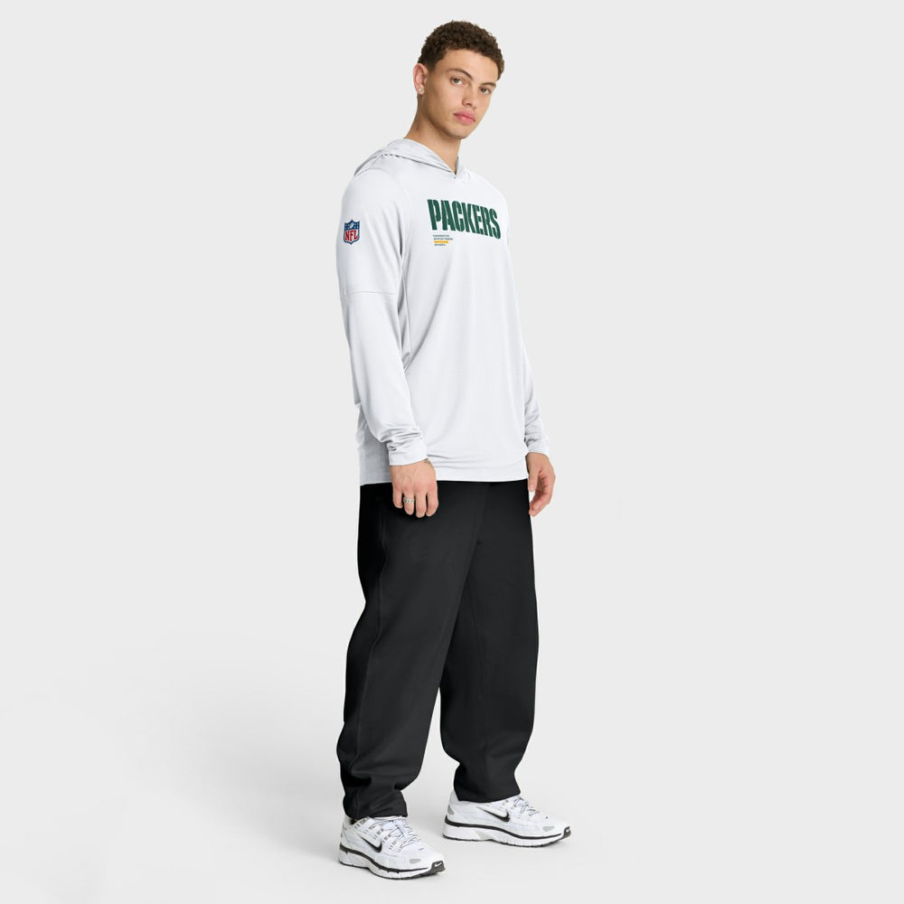 Sideline Pure Fury Performance Long Sleeve Hoodie T-Shirt - Green Bay Packers Hoodies