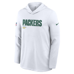 Sideline Pure Fury Performance Long Sleeve Hoodie T-Shirt - Green Bay Packers Hoodies