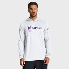 Sideline Pure Fury Performance Long Sleeve Hoodie T-Shirt - Minnesota Vikings Hoodies
