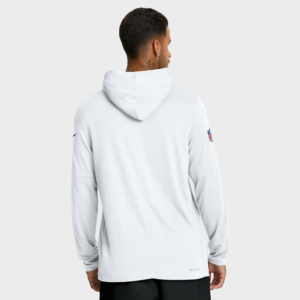 Sideline Pure Fury Performance Long Sleeve Hoodie T-Shirt - Minnesota Vikings Hoodies