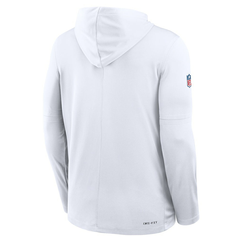 Sideline Pure Fury Performance Long Sleeve Hoodie T-Shirt - Minnesota Vikings Hoodies