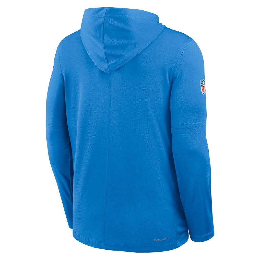Sideline Pure Fury Performance Long Sleeve Hoodie T-Shirt - Los Angeles Chargers Hoodies