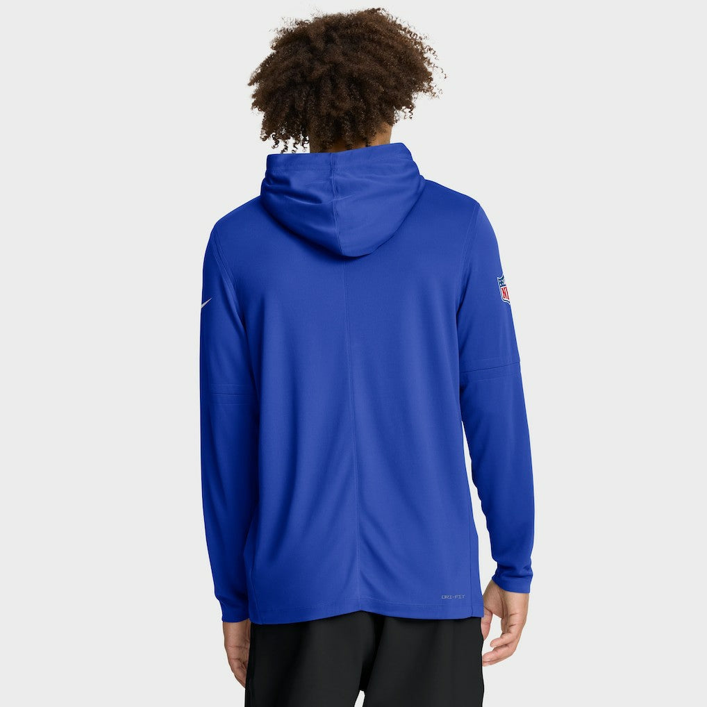 Sideline Pure Fury Performance Long Sleeve Hoodie T-Shirt - Los Angeles Rams Hoodies