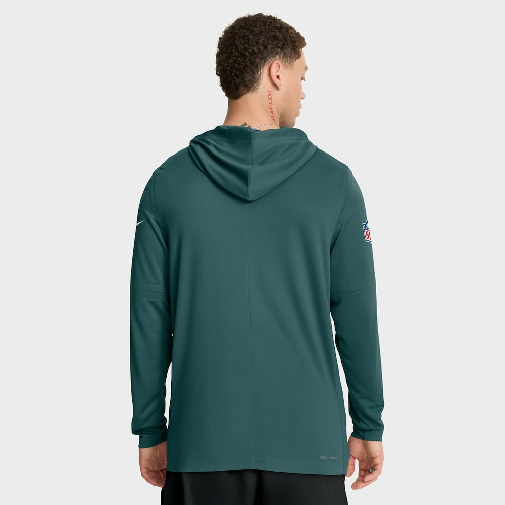 Sideline Pure Fury Performance Long Sleeve Hoodie T-Shirt - Philadelphia Eagles Hoodies