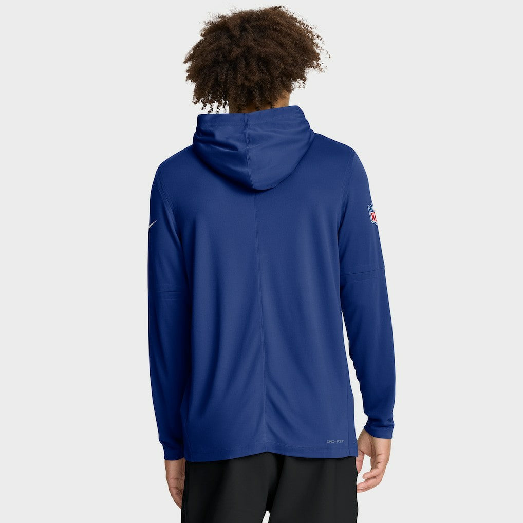Sideline Pure Fury Performance Long Sleeve Hoodie T-Shirt - New York Giants Hoodies