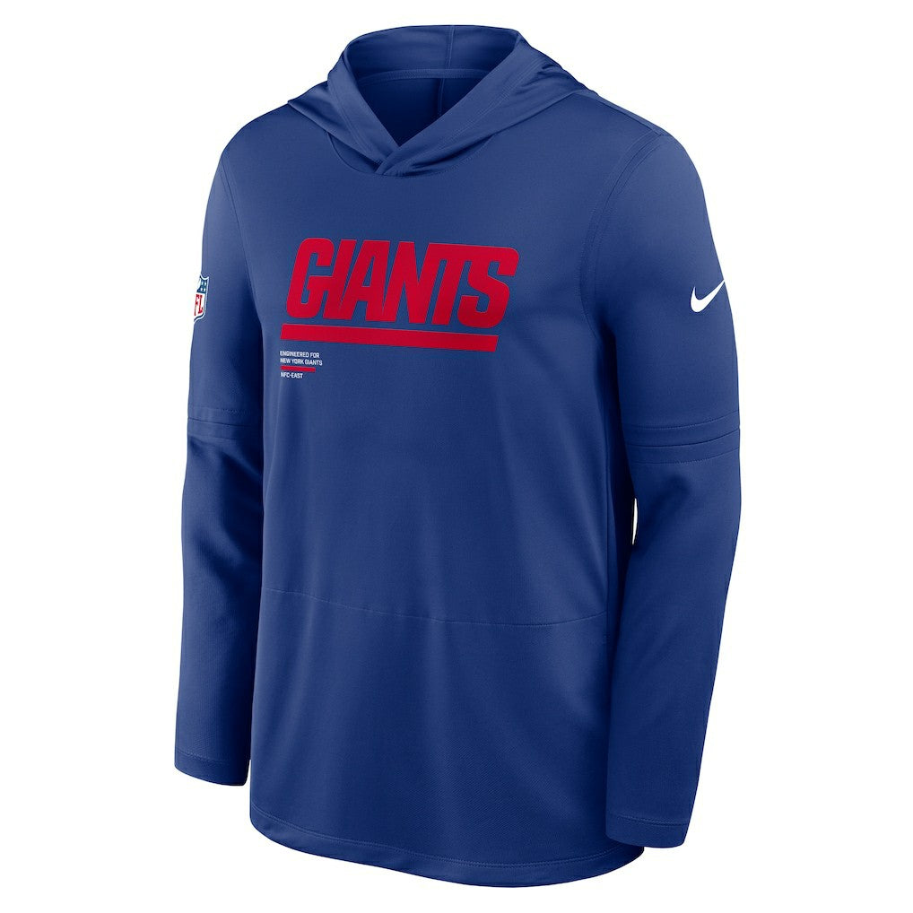 Sideline Pure Fury Performance Long Sleeve Hoodie T-Shirt - New York Giants Hoodies
