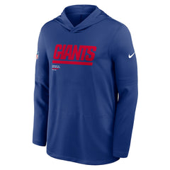 Sideline Pure Fury Performance Long Sleeve Hoodie T-Shirt - New York Giants Hoodies