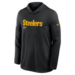 Sideline Pure Fury Performance Long Sleeve Hoodie T-Shirt - Pittsburgh Steelers Hoodies