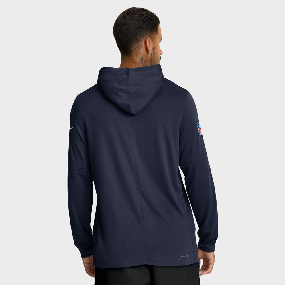 Sideline Pure Fury Performance Long Sleeve Hoodie T-Shirt - Seattle Seahawks Hoodies