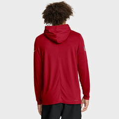 Sideline Pure Fury Performance Long Sleeve Hoodie T-Shirt - Tampa Bay Buccaneers Hoodies