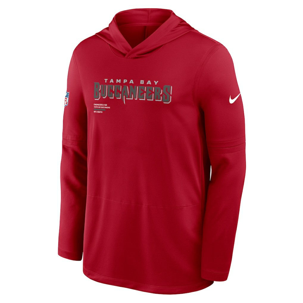 Sideline Pure Fury Performance Long Sleeve Hoodie T-Shirt - Tampa Bay Buccaneers Hoodies
