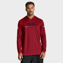 Sideline Pure Fury Performance Long Sleeve Hoodie T-Shirt - Arizona Cardinals Hoodies