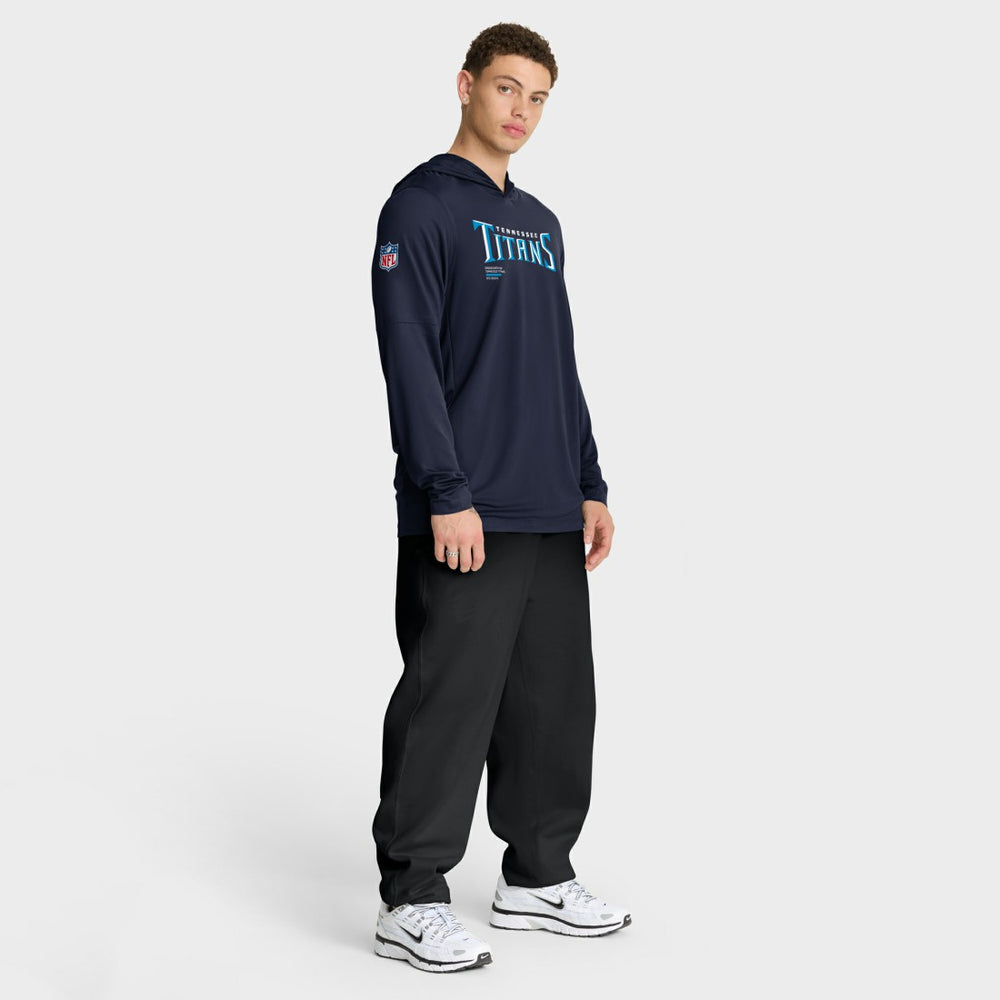 Sideline Pure Fury Performance Long Sleeve Hoodie T-Shirt - Tennessee Titans Hoodies