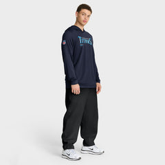 Sideline Pure Fury Performance Long Sleeve Hoodie T-Shirt - Tennessee Titans Hoodies