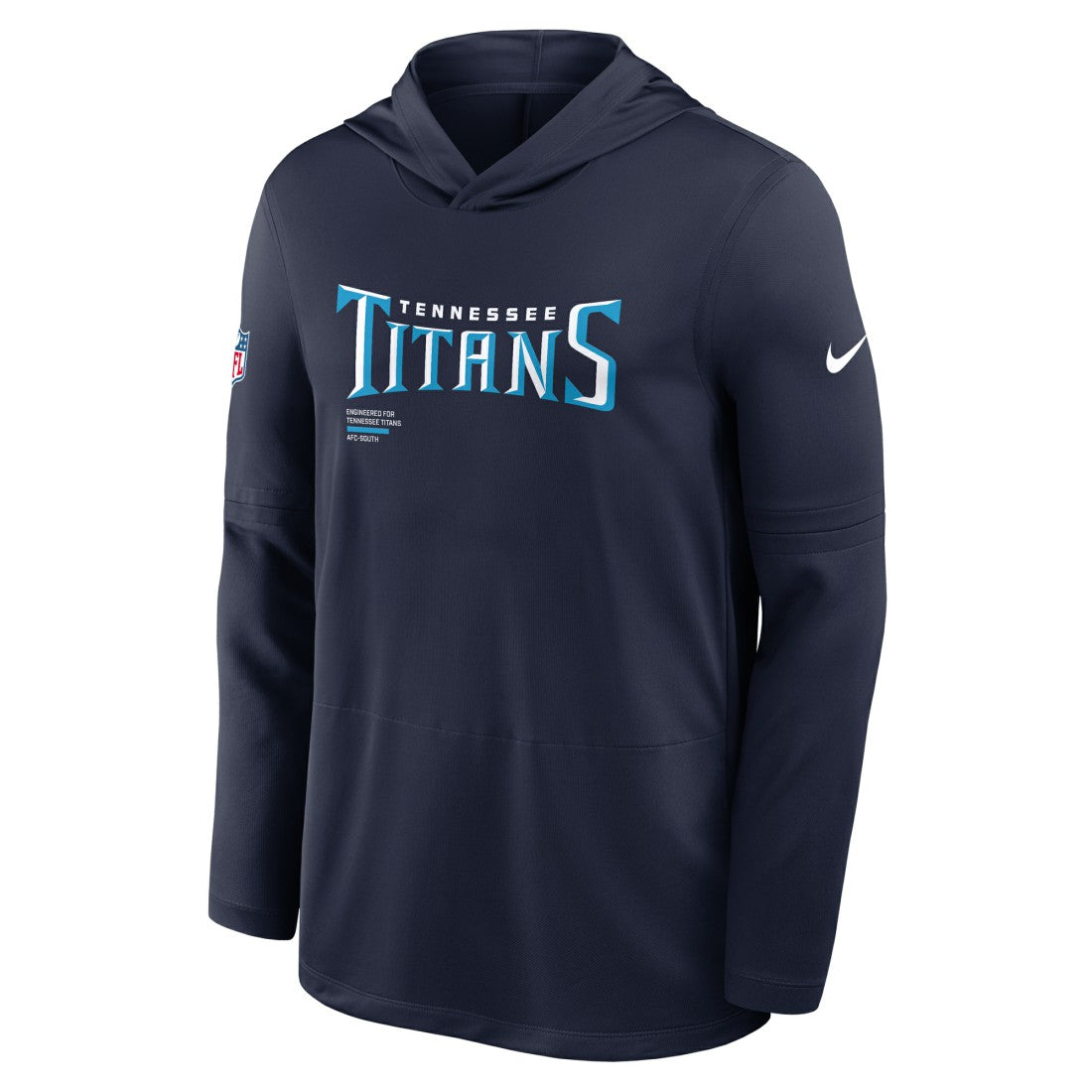 Sideline Pure Fury Performance Long Sleeve Hoodie T-Shirt - Tennessee Titans Hoodies