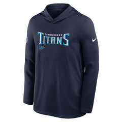 Sideline Pure Fury Performance Long Sleeve Hoodie T-Shirt - Tennessee Titans Hoodies