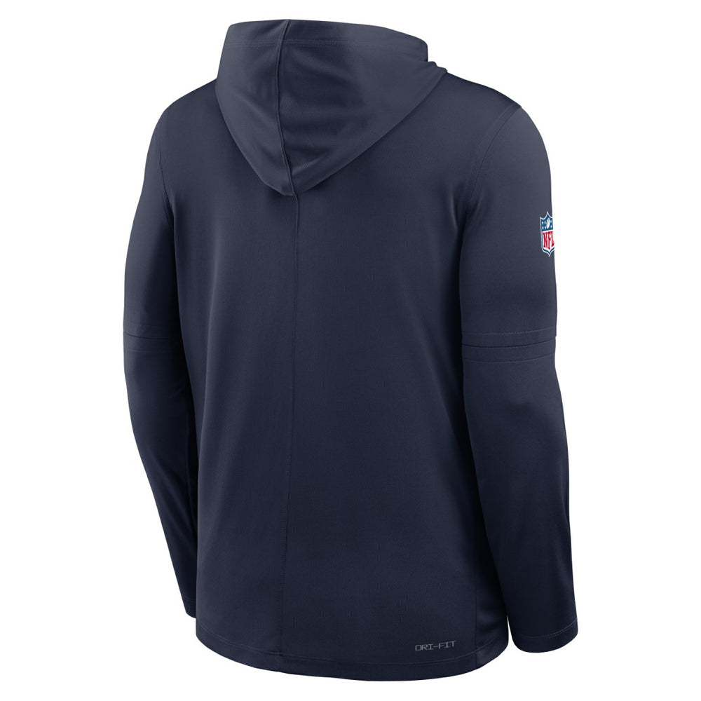 Sideline Pure Fury Performance Long Sleeve Hoodie T-Shirt - Tennessee Titans Hoodies