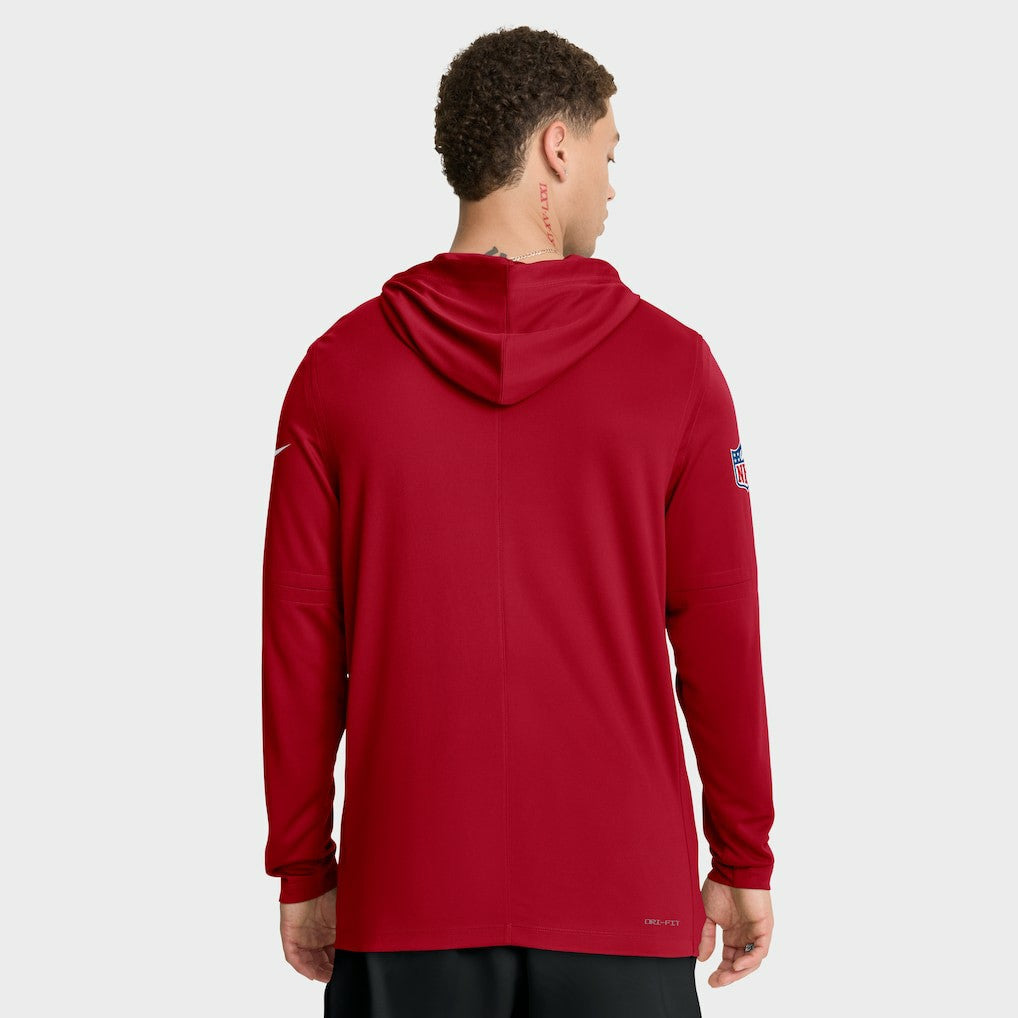 Sideline Pure Fury Performance Long Sleeve Hoodie T-Shirt - San Francisco 49ers Hoodies
