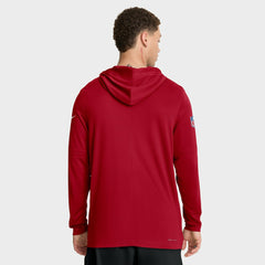 Sideline Pure Fury Performance Long Sleeve Hoodie T-Shirt - San Francisco 49ers Hoodies