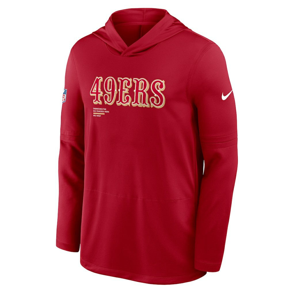 Sideline Pure Fury Performance Long Sleeve Hoodie T-Shirt - San Francisco 49ers Hoodies