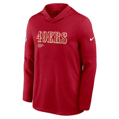 Sideline Pure Fury Performance Long Sleeve Hoodie T-Shirt - San Francisco 49ers Hoodies