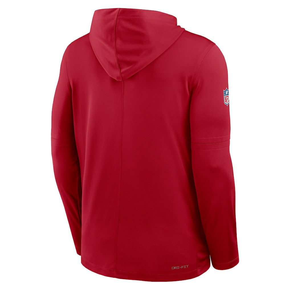 Sideline Pure Fury Performance Long Sleeve Hoodie T-Shirt - San Francisco 49ers Hoodies