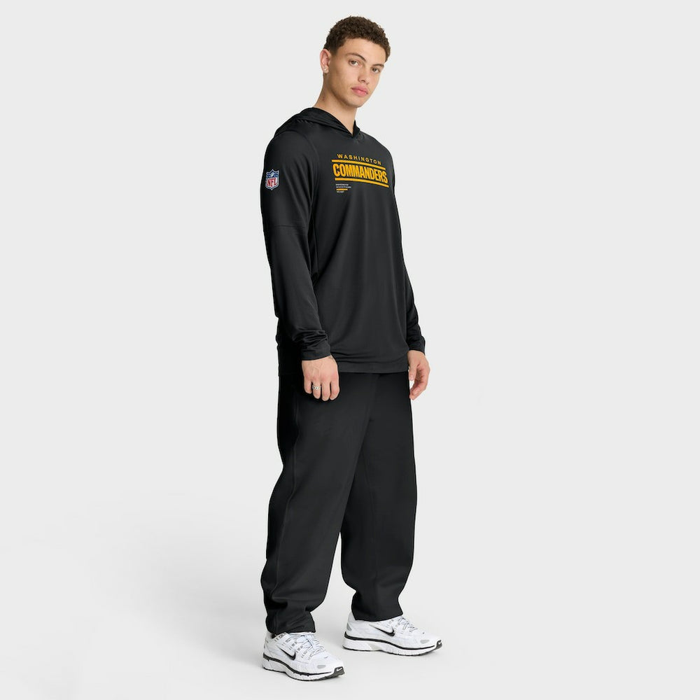 Sideline Pure Fury Performance Long Sleeve Hoodie T-Shirt - Washington Commanders Hoodies