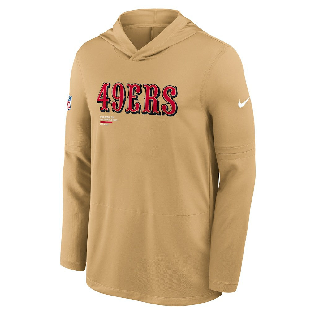 Sideline Pure Fury Performance Long Sleeve Hoodie T-Shirt - San Francisco 49ers Hoodies
