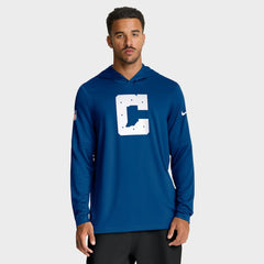 Sideline Option Read Dri-FIT Long Sleeve Hoodie T-Shirt - Indianapolis Colts Hoodies