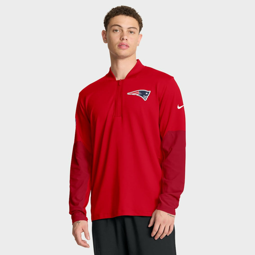 Sideline Dri-FIT Half-Zip Pullover - New England Patriots Pullover