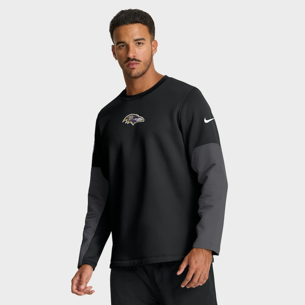 Sideline Coach Therma-FIT Long Sleeve T-Shirt - Baltimore Ravens T-shirts