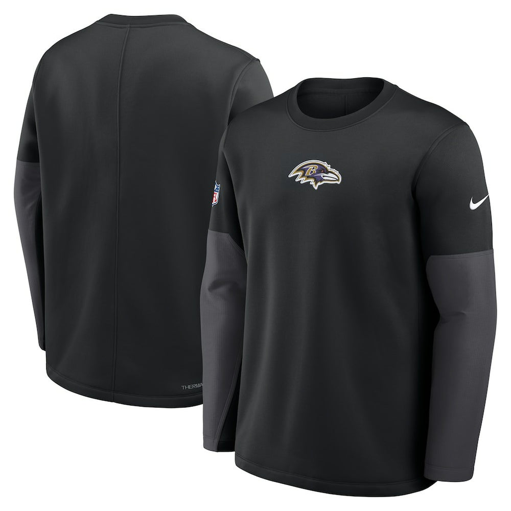 Sideline Coach Therma-FIT Long Sleeve T-Shirt - Baltimore Ravens T-shirts