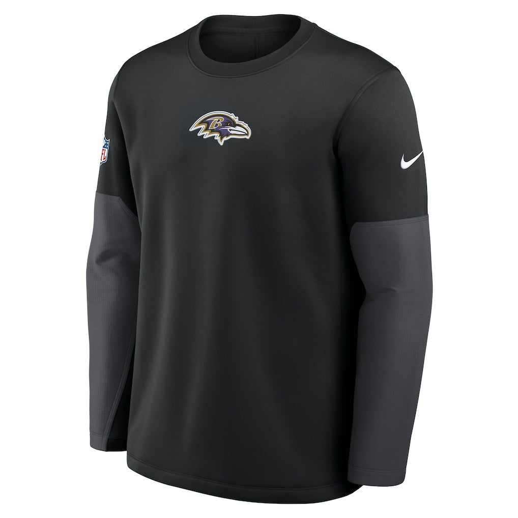 Sideline Coach Therma-FIT Long Sleeve T-Shirt - Baltimore Ravens T-shirts