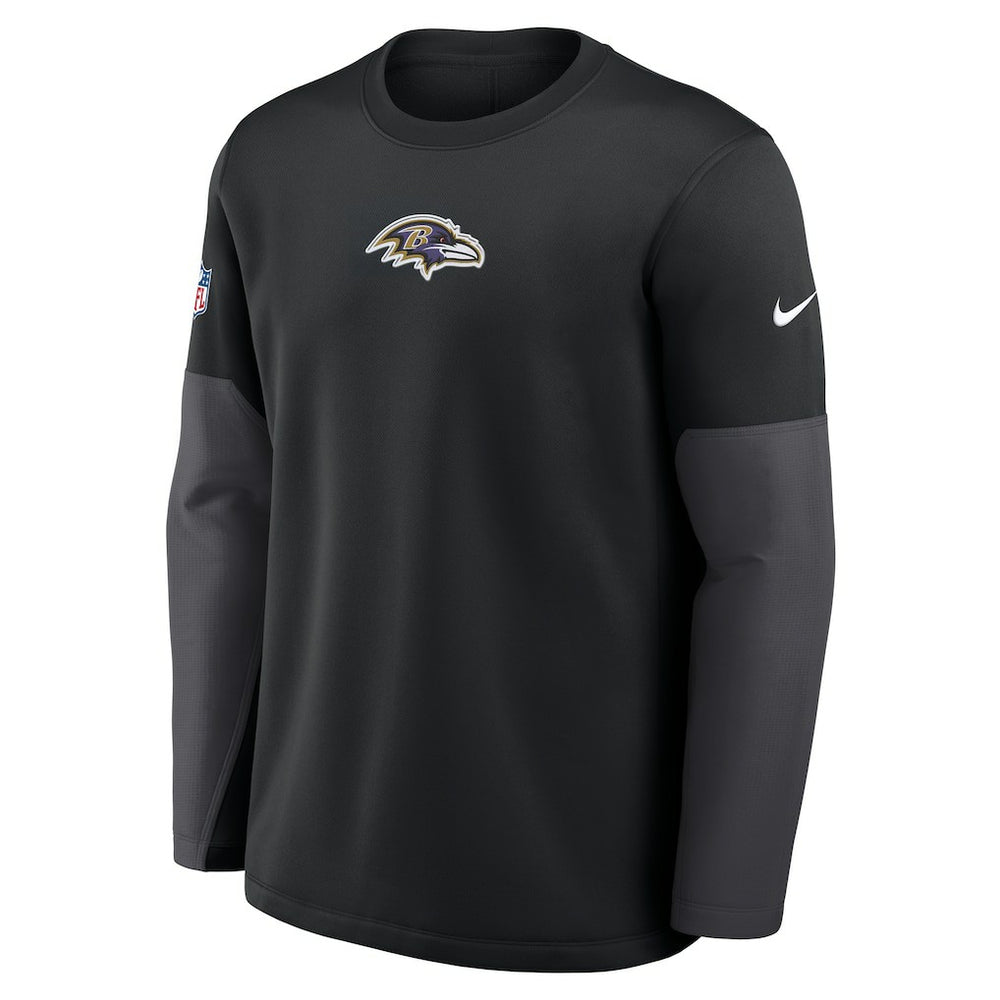 Sideline Coach Therma-FIT Long Sleeve T-Shirt - Baltimore Ravens T-shirts