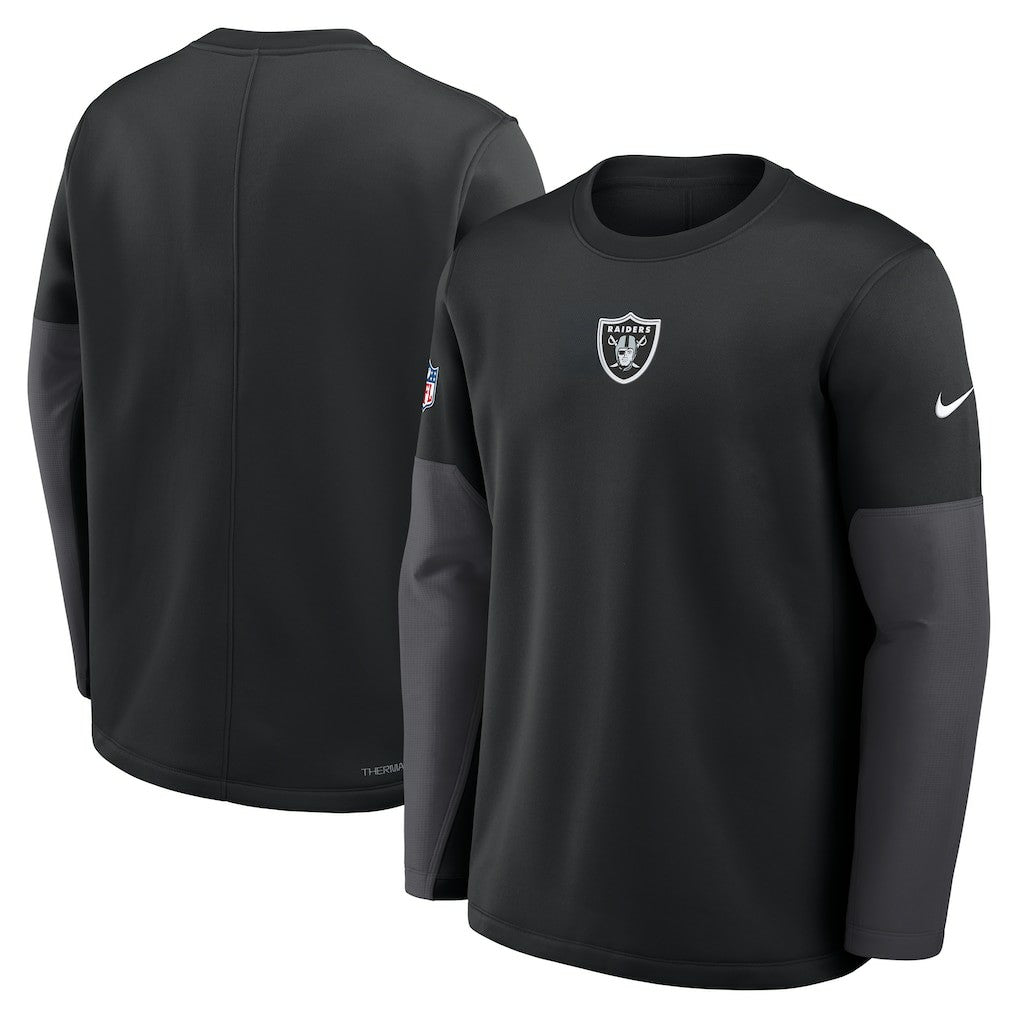Sideline Coach Therma-FIT Long Sleeve T-Shirt - Las Vegas Raiders T-shirts