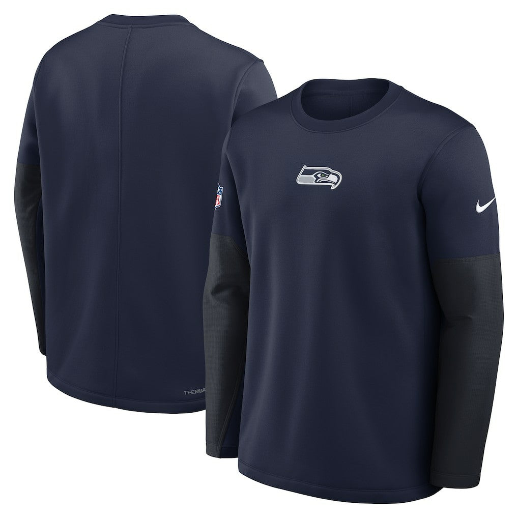 Sideline Coach Therma-FIT Long Sleeve T-Shirt - Seattle Seahawks T-shirts