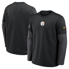 Sideline Coach Therma-FIT Long Sleeve T-Shirt - Pittsburgh Steelers T-shirts