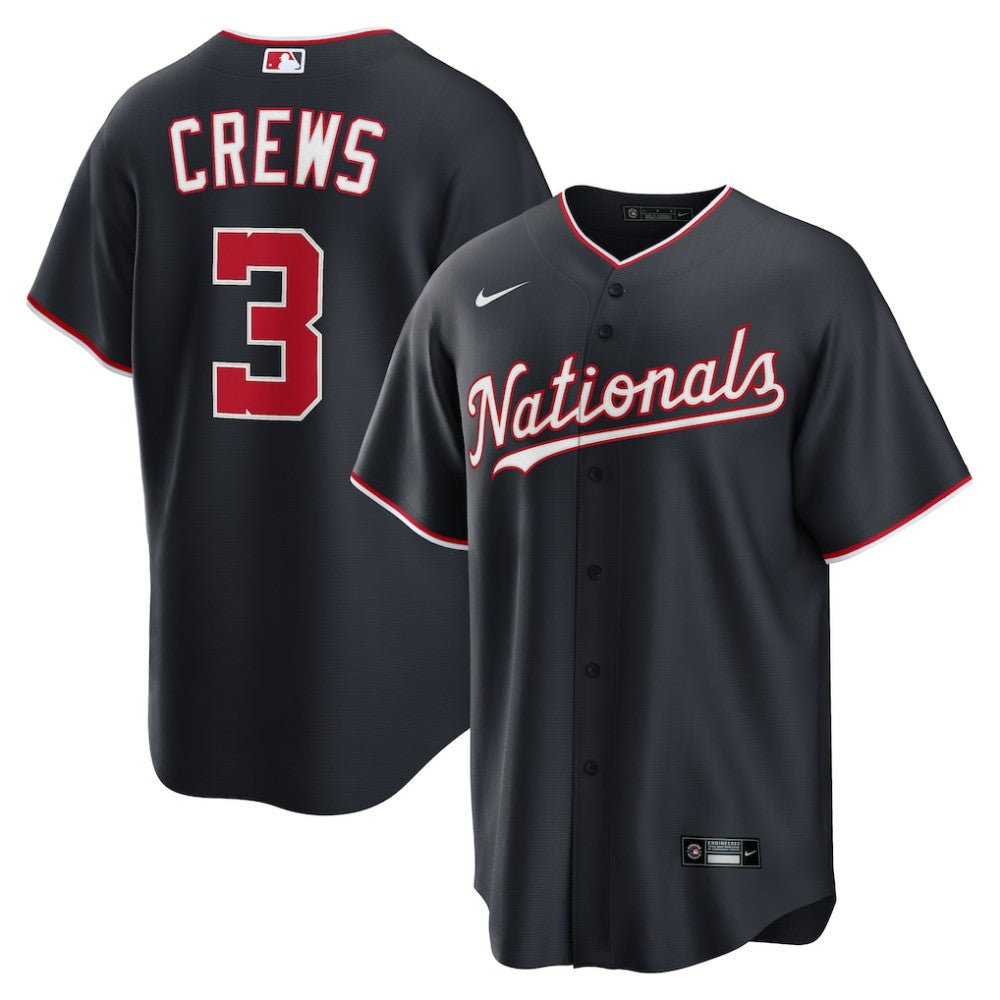 Navy Dylan Crews Washington Nationals Nike Alternate Replica Jersey