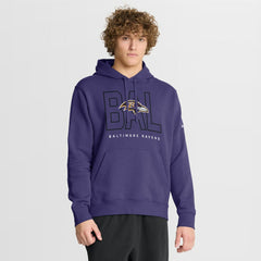Busted Play Club Fleece Pullover Hoodie - Baltimore Ravens Hoodies