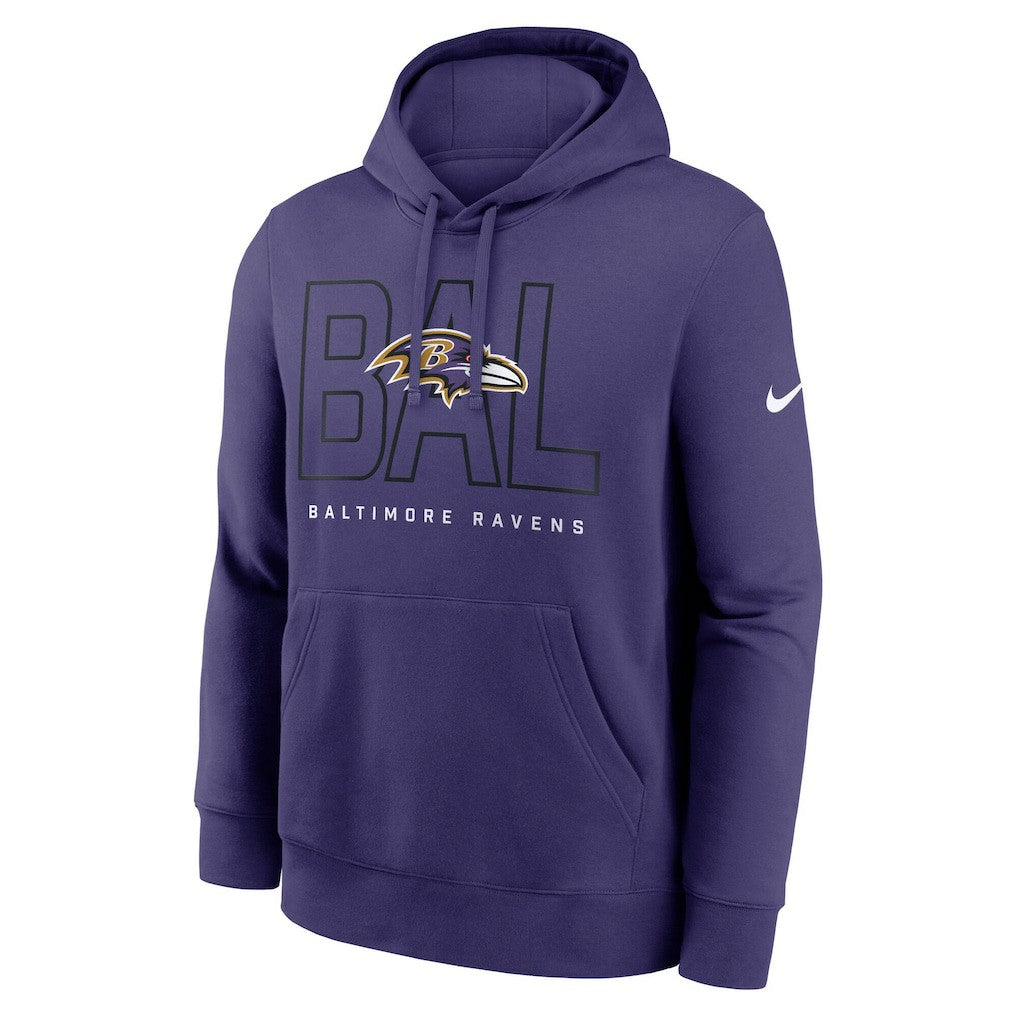 Busted Play Club Fleece Pullover Hoodie - Baltimore Ravens Hoodies