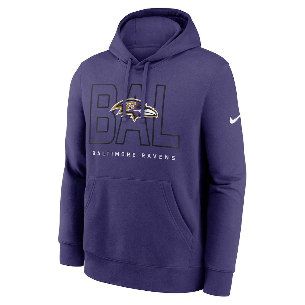 Busted Play Club Fleece Pullover Hoodie - Baltimore Ravens Hoodies