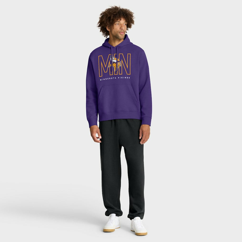 Busted Play Club Fleece Pullover Hoodie - Minnesota Vikings Hoodies